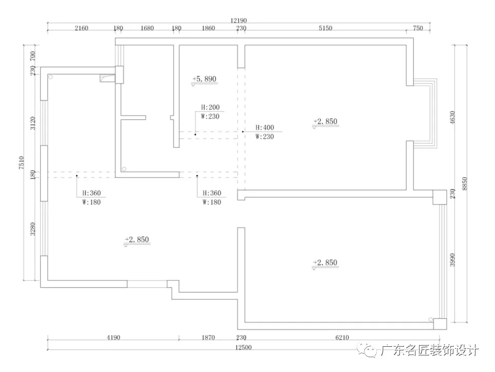 裝修案例新中式風格別墅裝修效果圖-首層平面圖